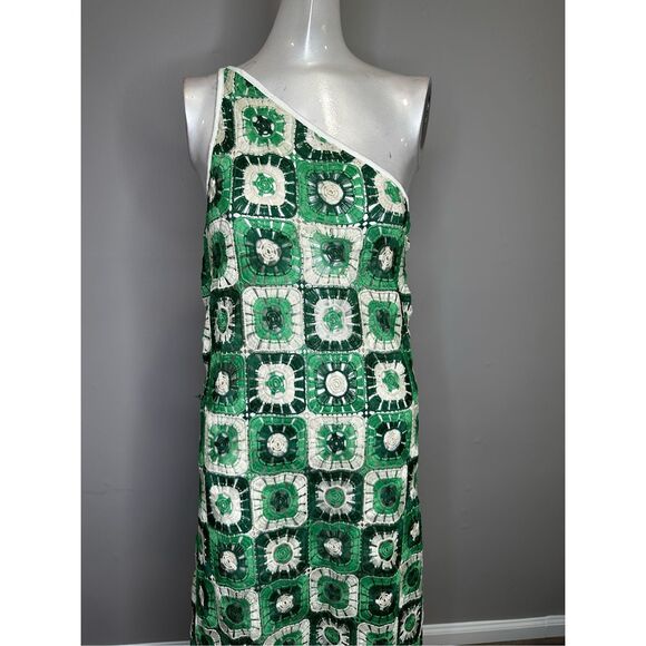 NWT Johanna Ortiz Lemongrass Ankle Maxi Dress Green 6 $780 - Picture 5 of 15